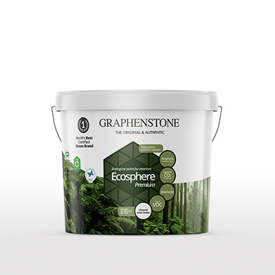 Natural ecological paint with graphene