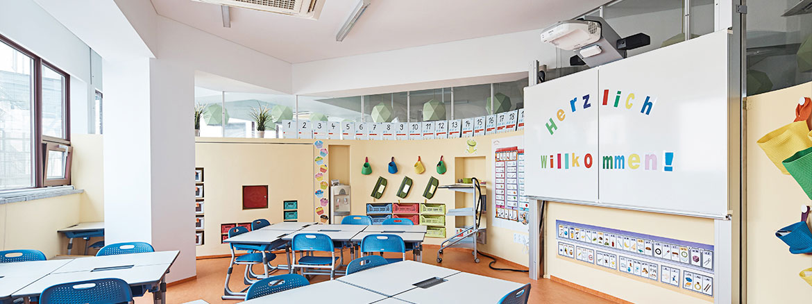 Graphenstone german school by Daniel Valle Architects. Ecological and healthy paints for children